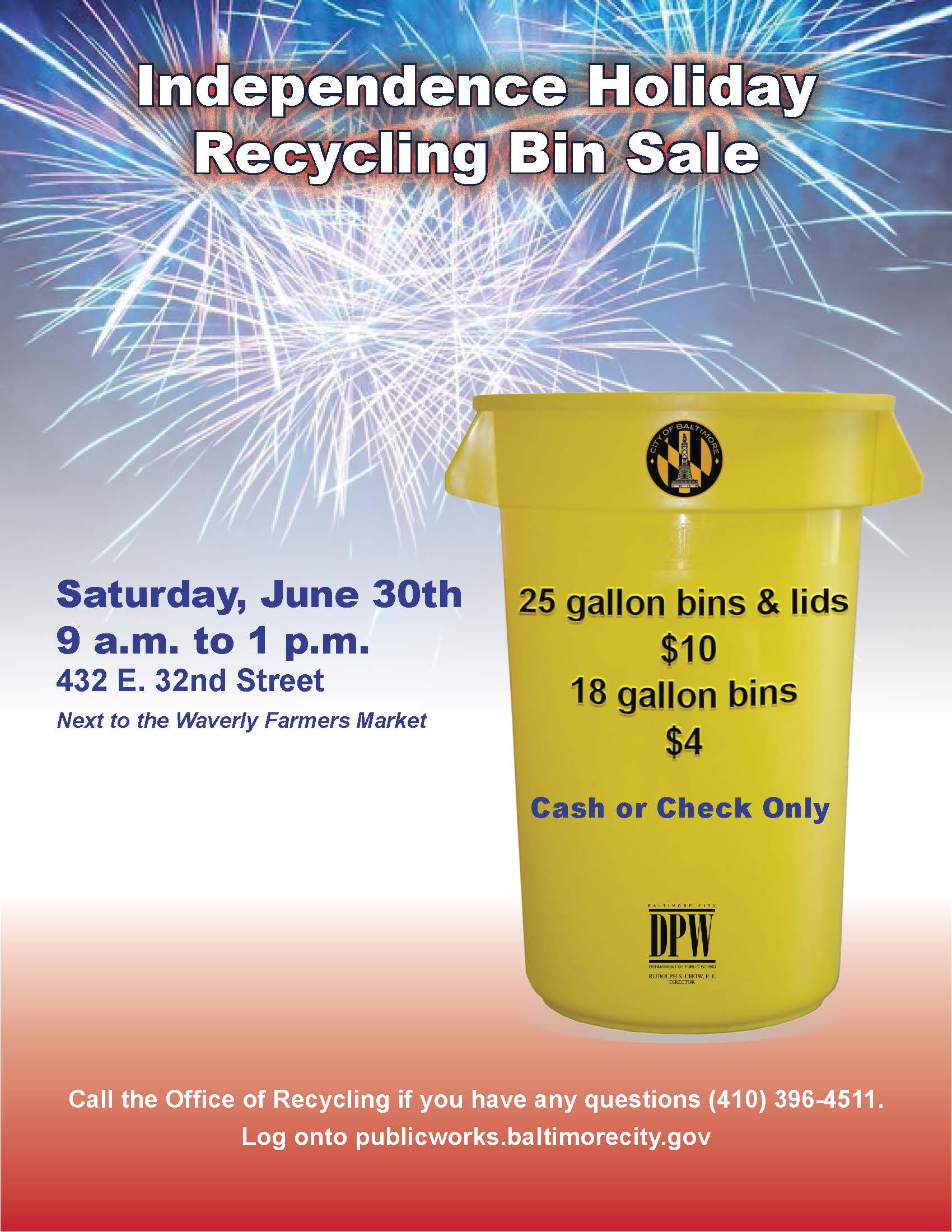 June 30 Recycle Bin Sale 